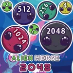 PLay Alien Merge 2048 now!