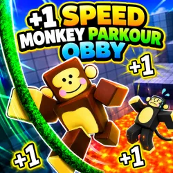 +1 Speed - Monkey Parkour Obby - free online game