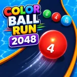 Color Ball Run 2048 - free online game