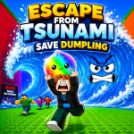Escape from Tsunami Save Dumpling - free online game
