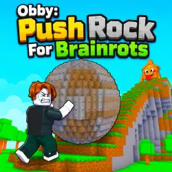 Obby: Push Rock For Brainrots - free online game