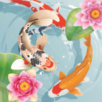 Play Koi Fish Pond - Idle Merge Game now!